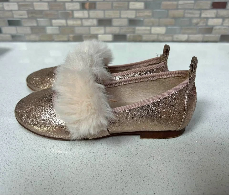 Zara Rose Gold ballet flats size 26