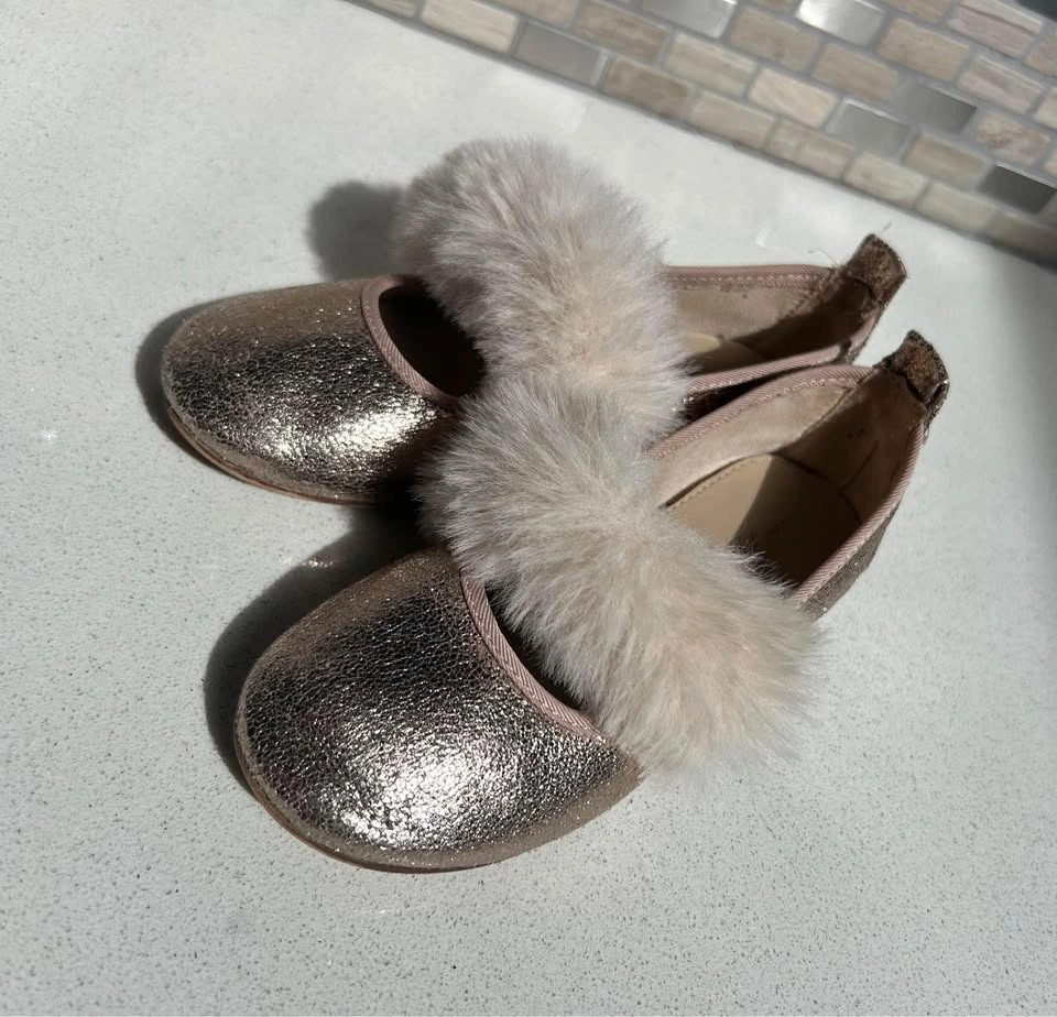 Zara Rose Gold ballet flats size 26 - photo 3