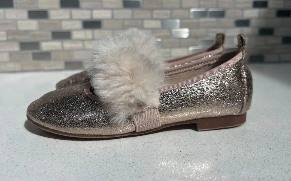 Zara Rose Gold ballet flats size 26 - photo 4