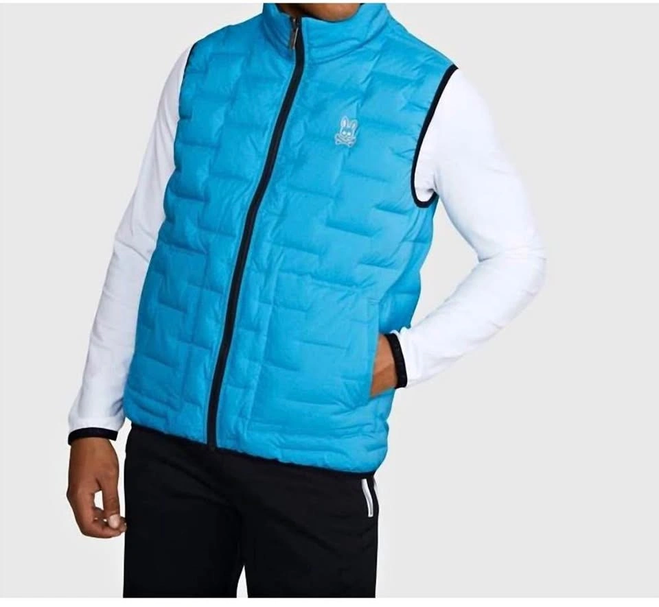 Mens Psycho Bunny Spencer Reversable Down Vest