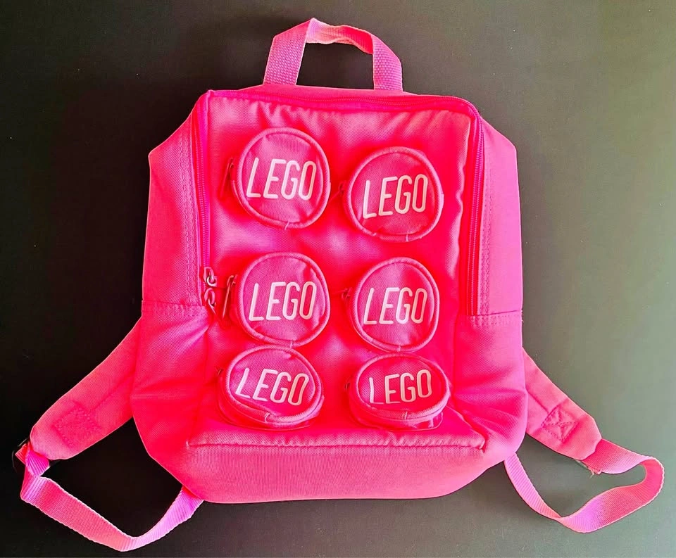 LEGO Pink 6 Pocket Backpack (2007) - Used Very Clean