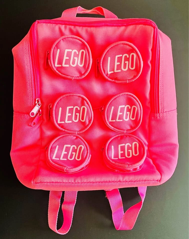 LEGO Pink 6 Pocket Backpack (2007) - Used Very Clean - photo 2