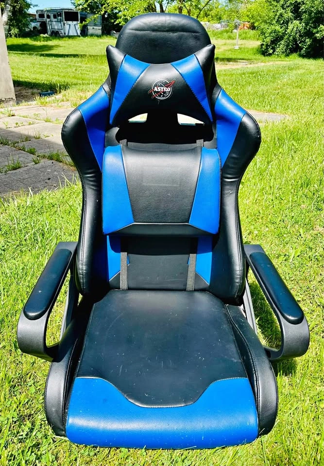 SIM Racing Gaming Chair Base - Black/Blue - Base Only - Used