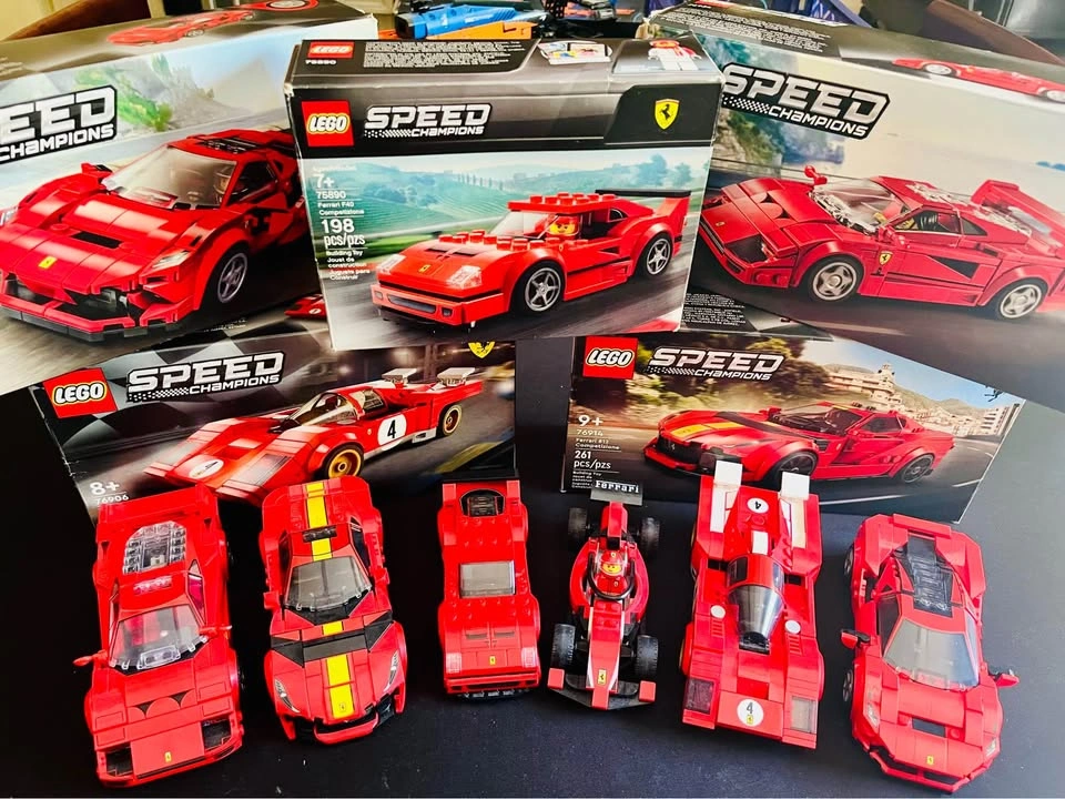 LEGO Ferrari 6 Car Mixed Lot - Formula 1 Speed Champions - photo 4