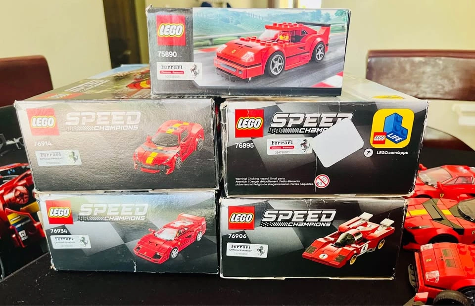 LEGO Ferrari 6 Car Mixed Lot - Formula 1 Speed Champions - photo 5