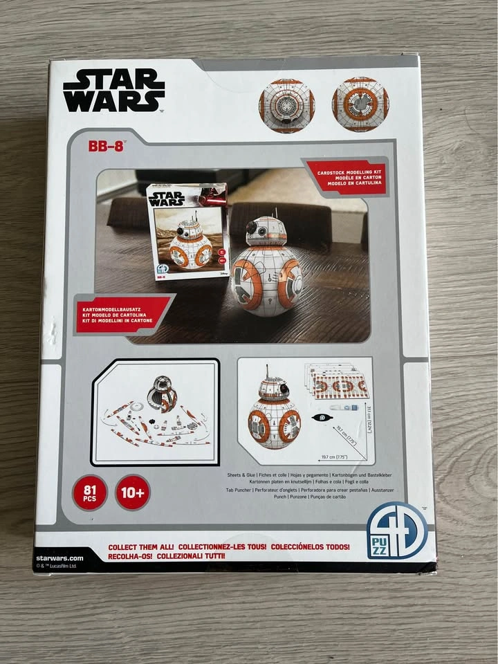 Star Wars BB-8 3D Puzzle Cardstock Modelling Kit - photo 2