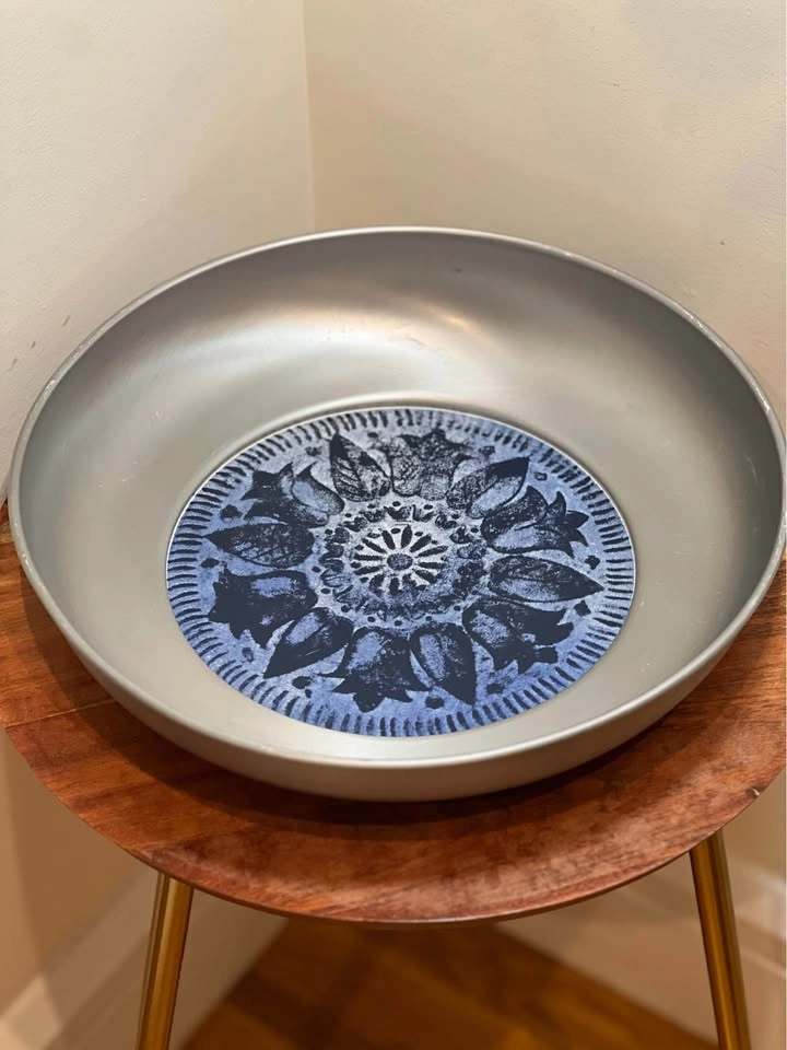 Vintage Mid-Century B.W. Buenilum Aluminum Serving Bowl - photo 3