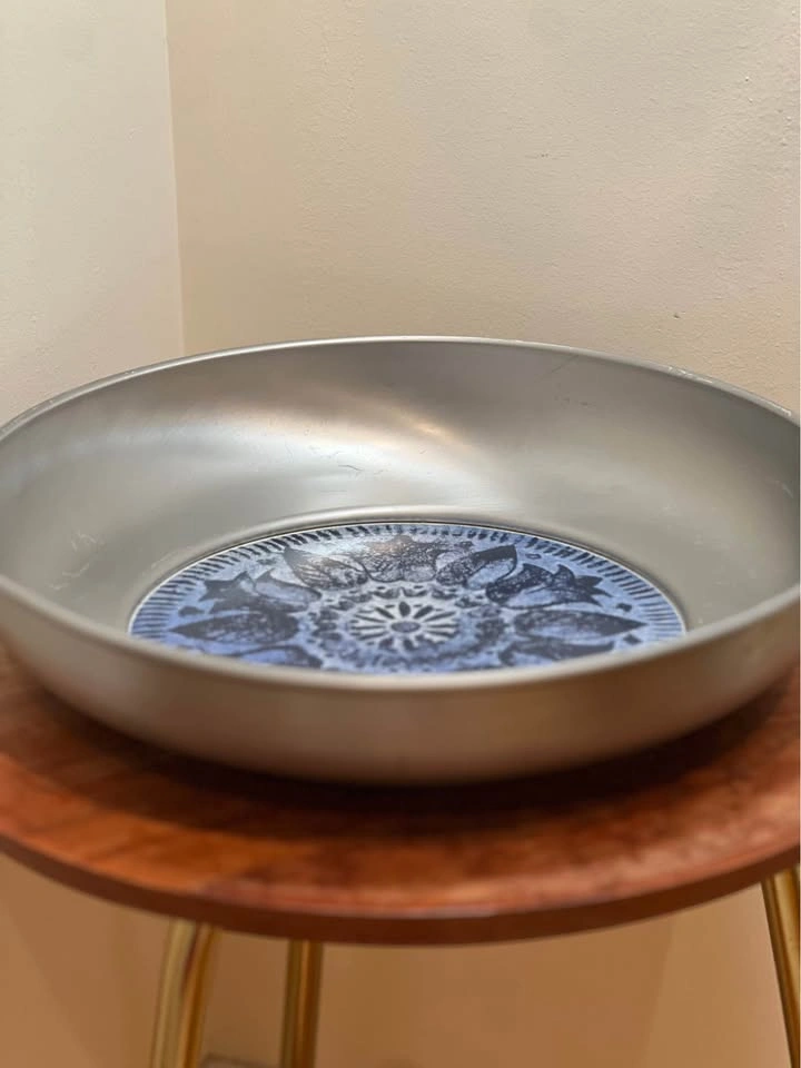 Vintage Mid-Century B.W. Buenilum Aluminum Serving Bowl - photo 4