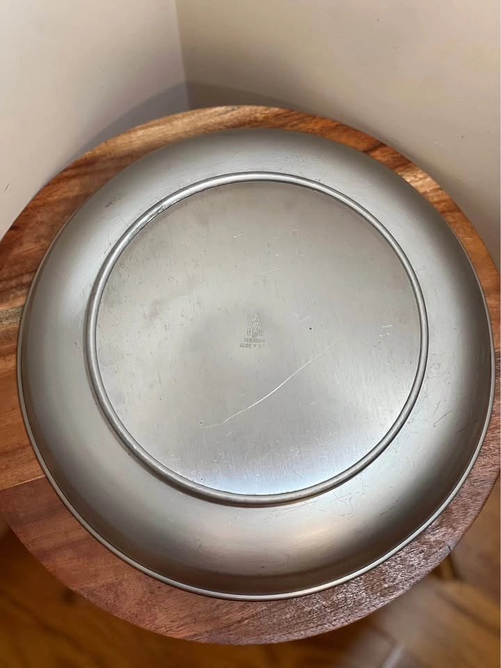 Vintage Mid-Century B.W. Buenilum Aluminum Serving Bowl - photo 5