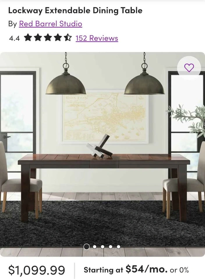 Red Barrel Studio Lockway Extendable Dining Table - photo 2
