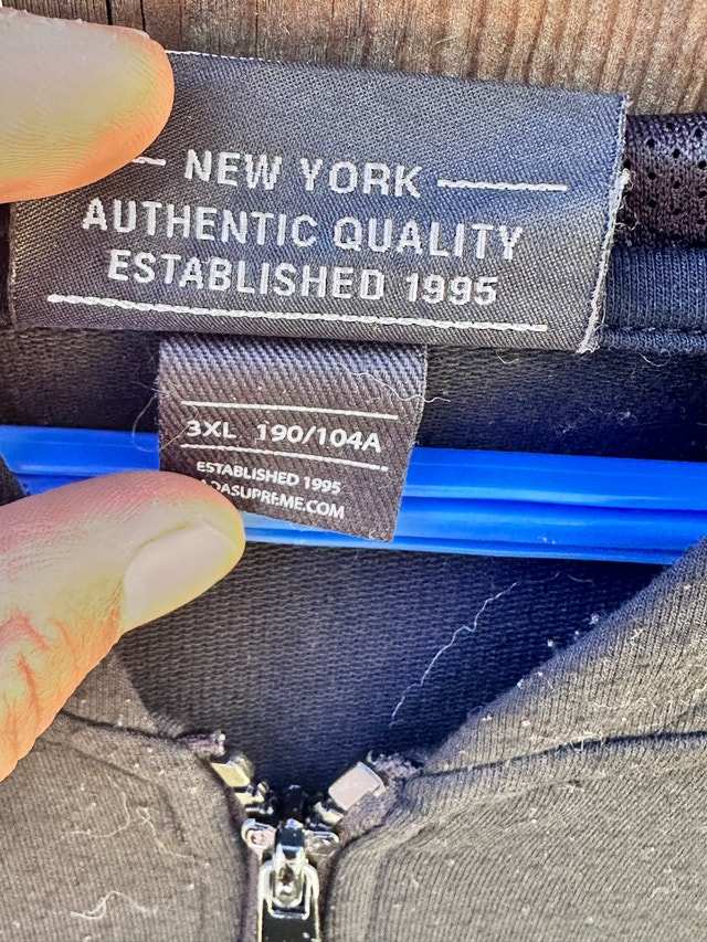black dada supreme zip up hoodie size XL - photo 4