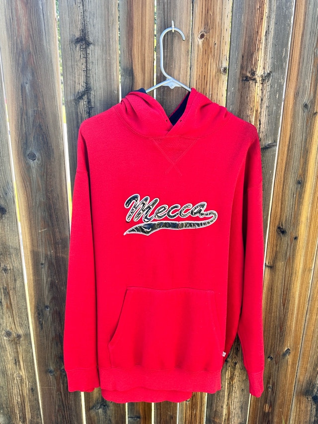 red Mecca hoodie pull over XL