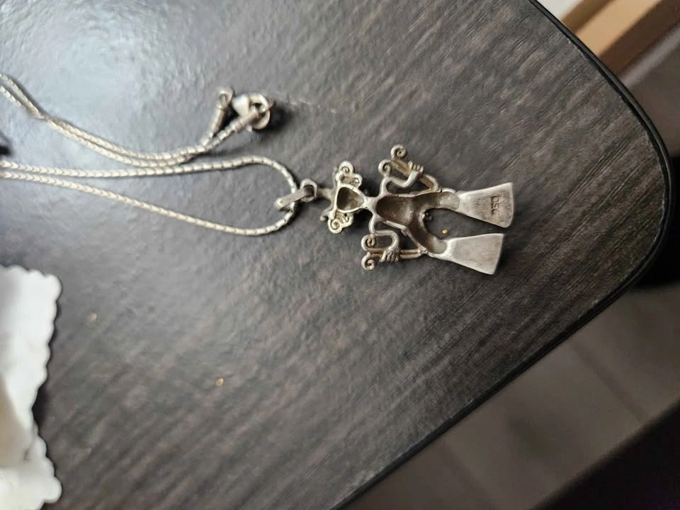 Mayan Warrior Chain and Pendant in 950 Silver - photo 2
