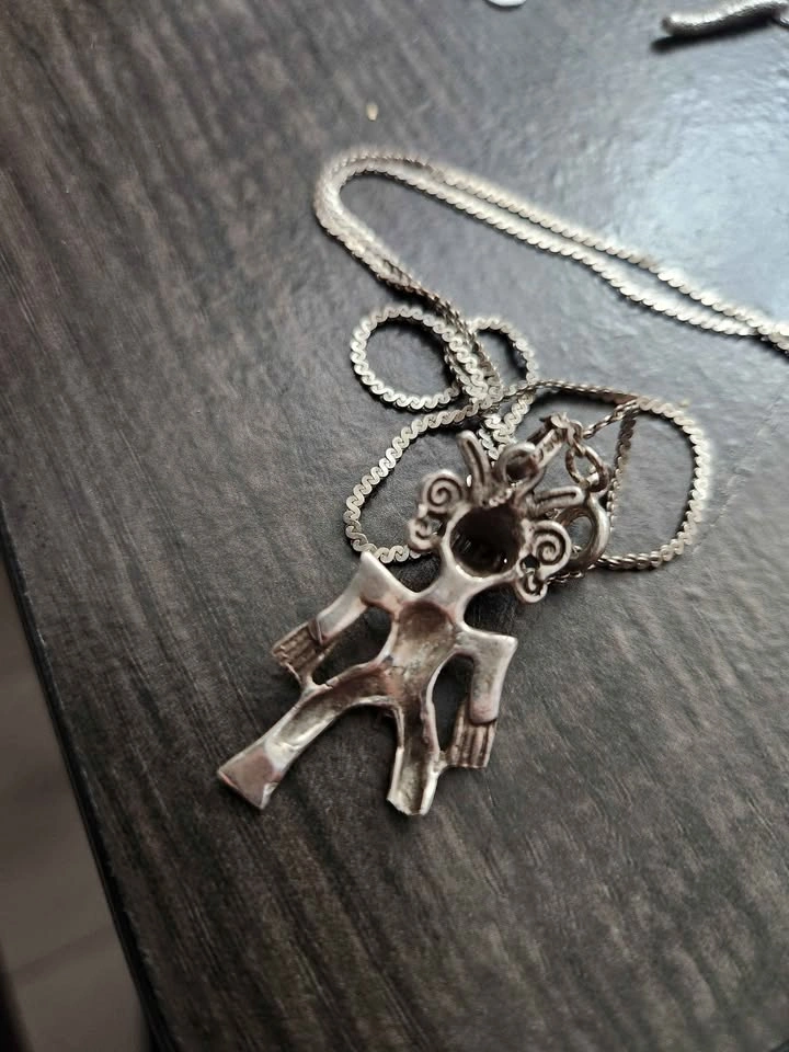 Mayan Warrior Chain and Pendant in 950 silver - photo 2