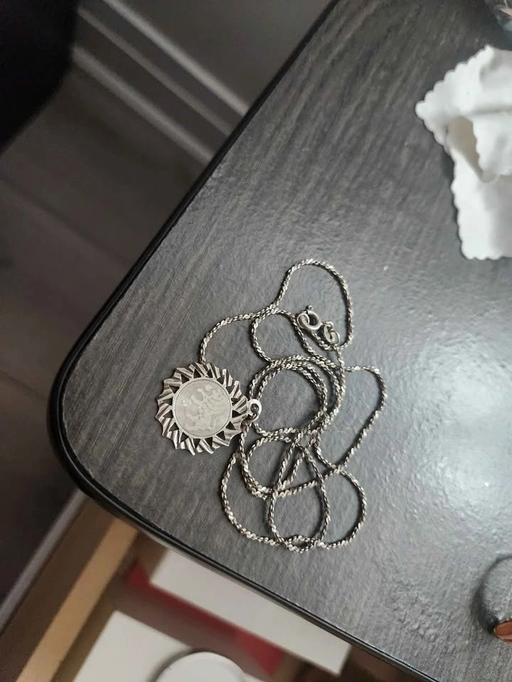 Omega Sterling Pendant and 24" Chain - photo 4