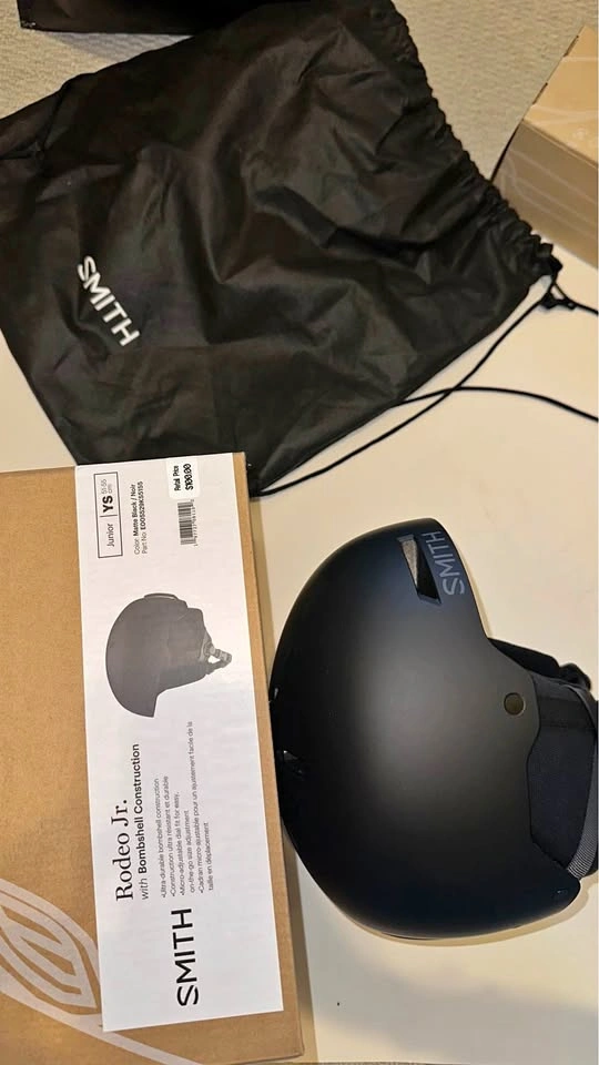 Smith Rodeo Jr. Junior YS Matte Black Helmet- Ski / Snowboard