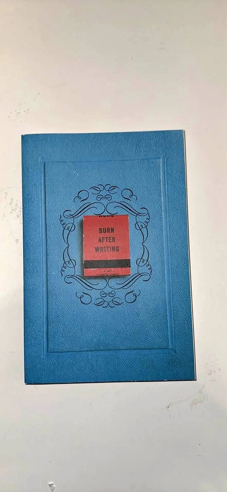 Burn After Writing Journal by Sharon Jones