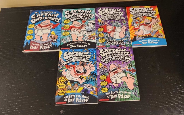 Captain Underpants Books (6-Book Set)