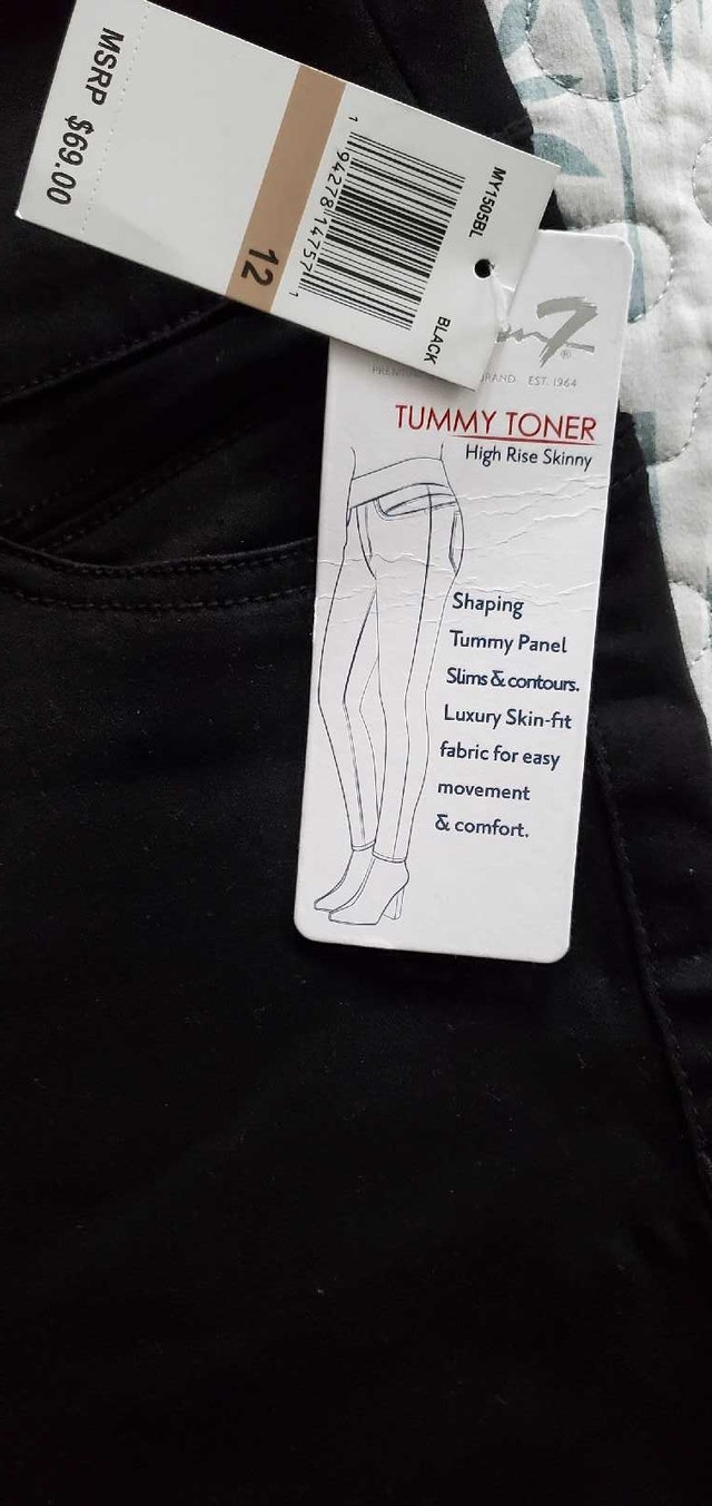 7 For All Mankind Tummy Toner High Rise Skinny Jeans - photo 2