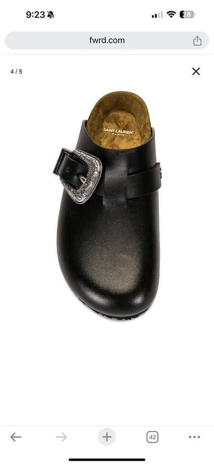 Saint Laurent Jimmy Clog Mule (Women’s Size 39) - photo 5