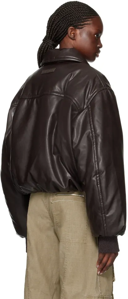 Acne Studio Bomber Jacket - Dark Brown - Size 38 - photo 4