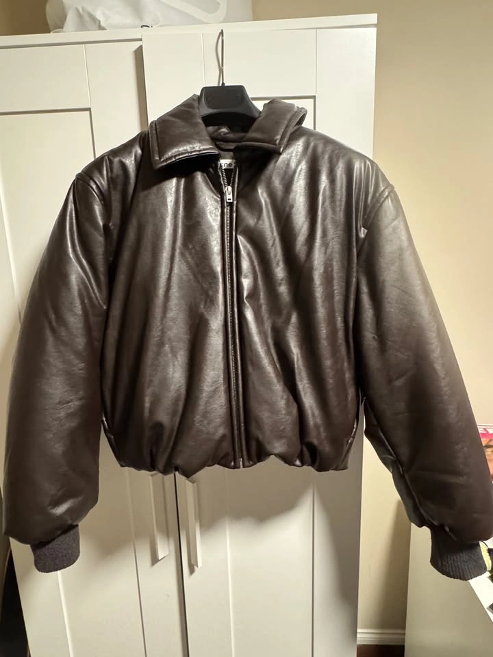 Acne Studio Bomber Jacket - Dark Brown - Size 38 - photo 5