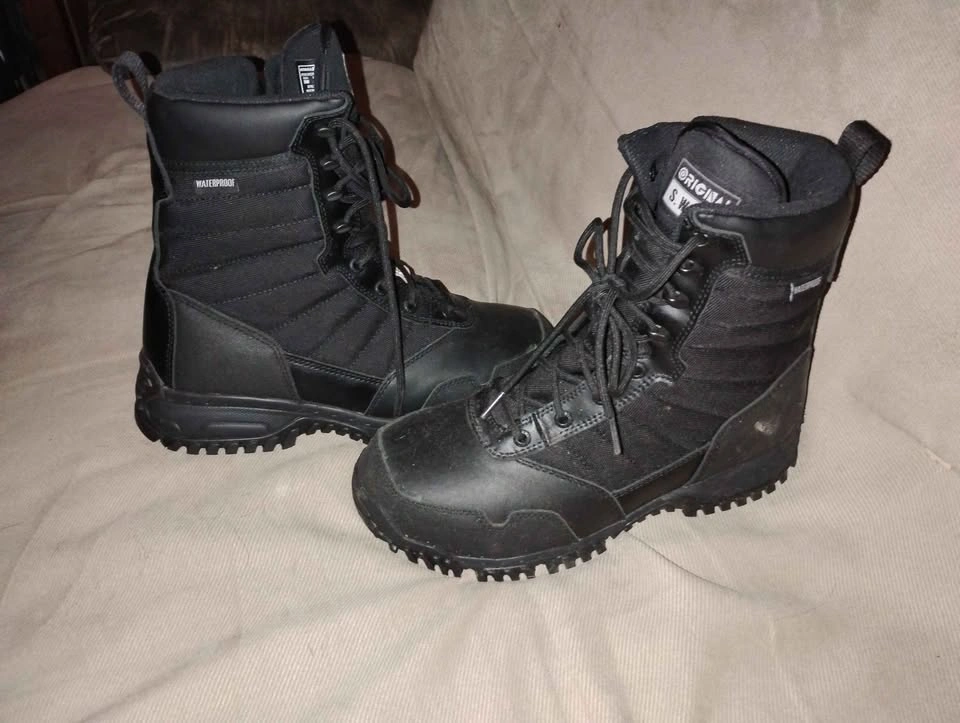 Original SWAT Waterproof Tactical Boots Black Size 9W - photo 2