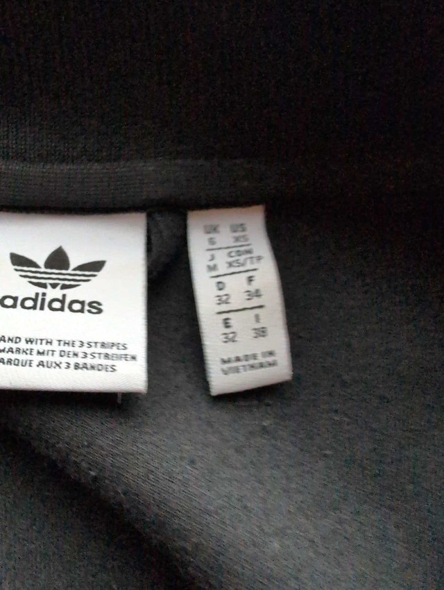 Adidas Track Jacket black xs extra small womans - photo 2