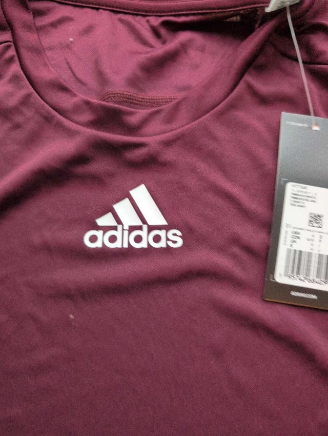 Adidas Long Sleeve Jersey maroon medium nwt - photo 3
