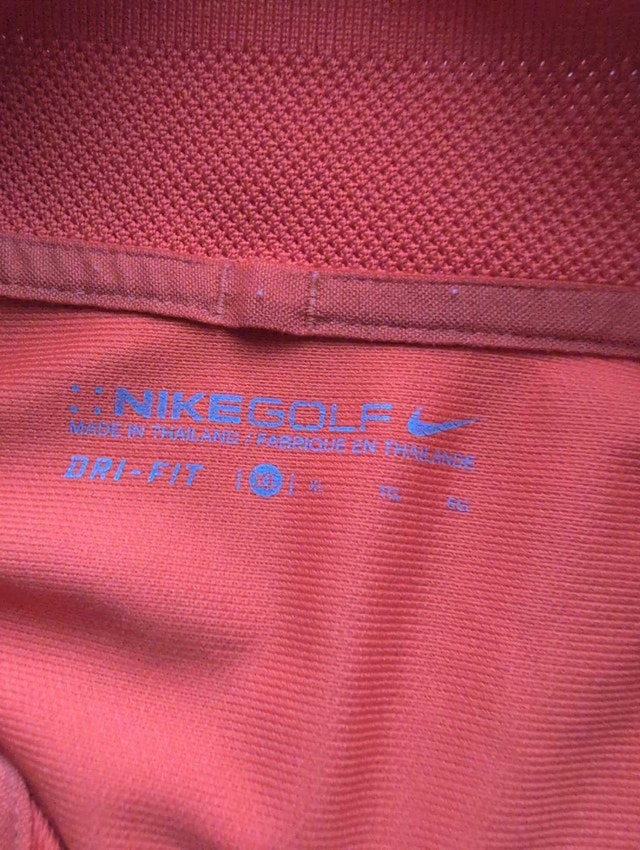 Nike Golf Polo Shirt mens XL extra large orange - photo 2