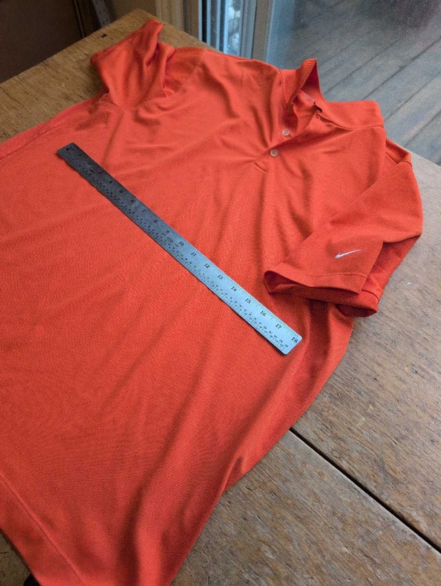 Nike Golf Polo Shirt mens XL extra large orange - photo 3