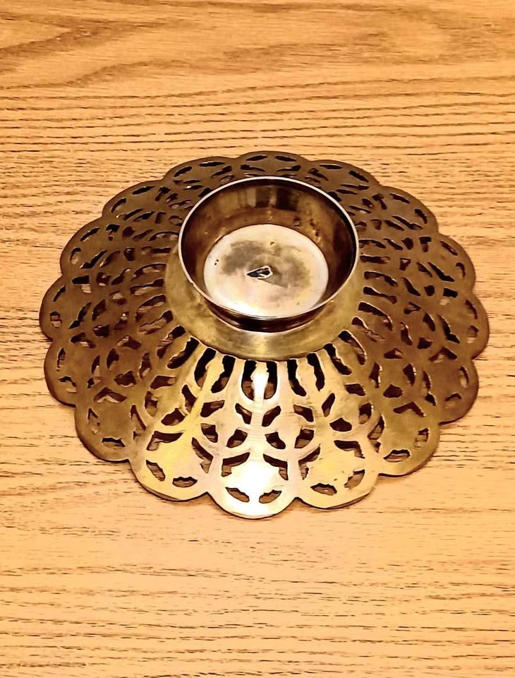 Vtg.Hand Crafted Cloisonne Brass Trinket Dish - photo 4