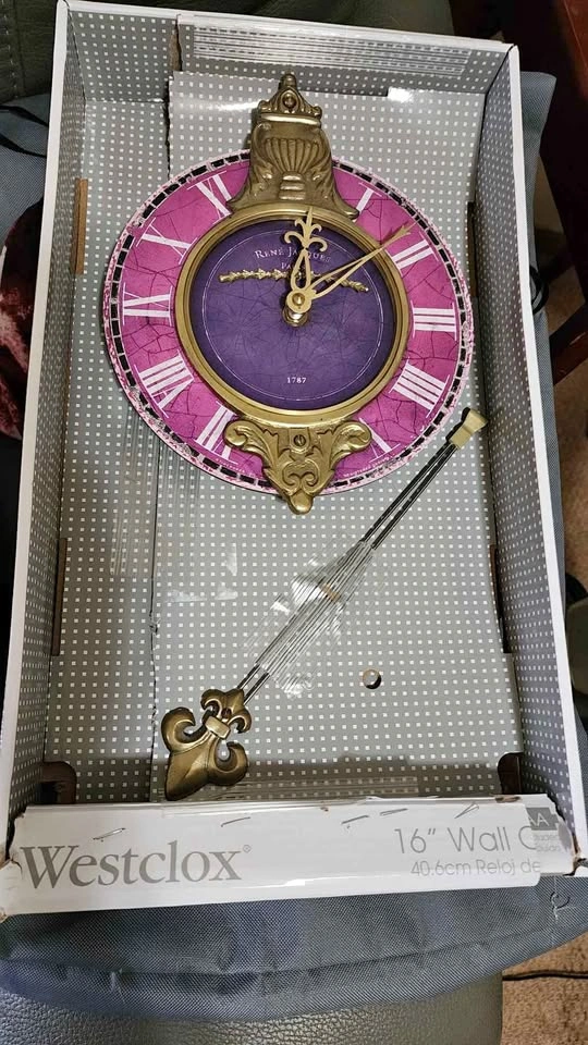 Vintage-Style Westclox 16" Pendulum Wall Clock
