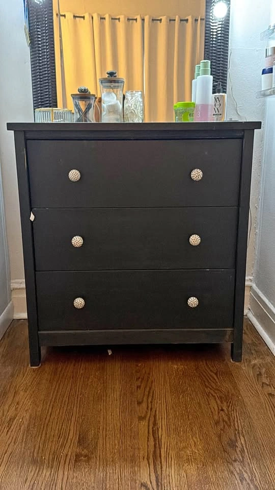 MOVING SALE- Dark Pottery Barn Wood Dresser