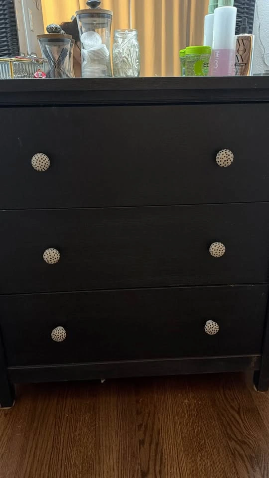 MOVING SALE- Dark Pottery Barn Wood Dresser - photo 3