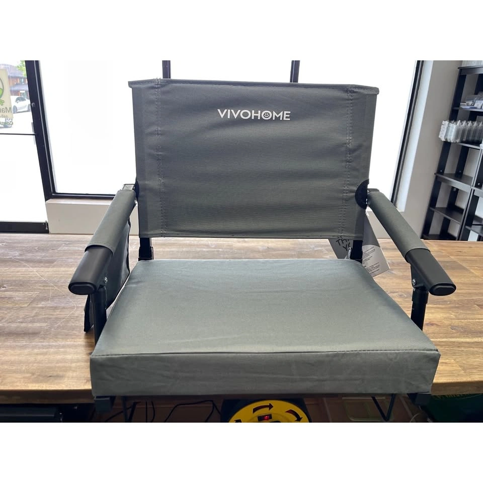 Stadium Seat - thick cushion with back and armrest NEW
