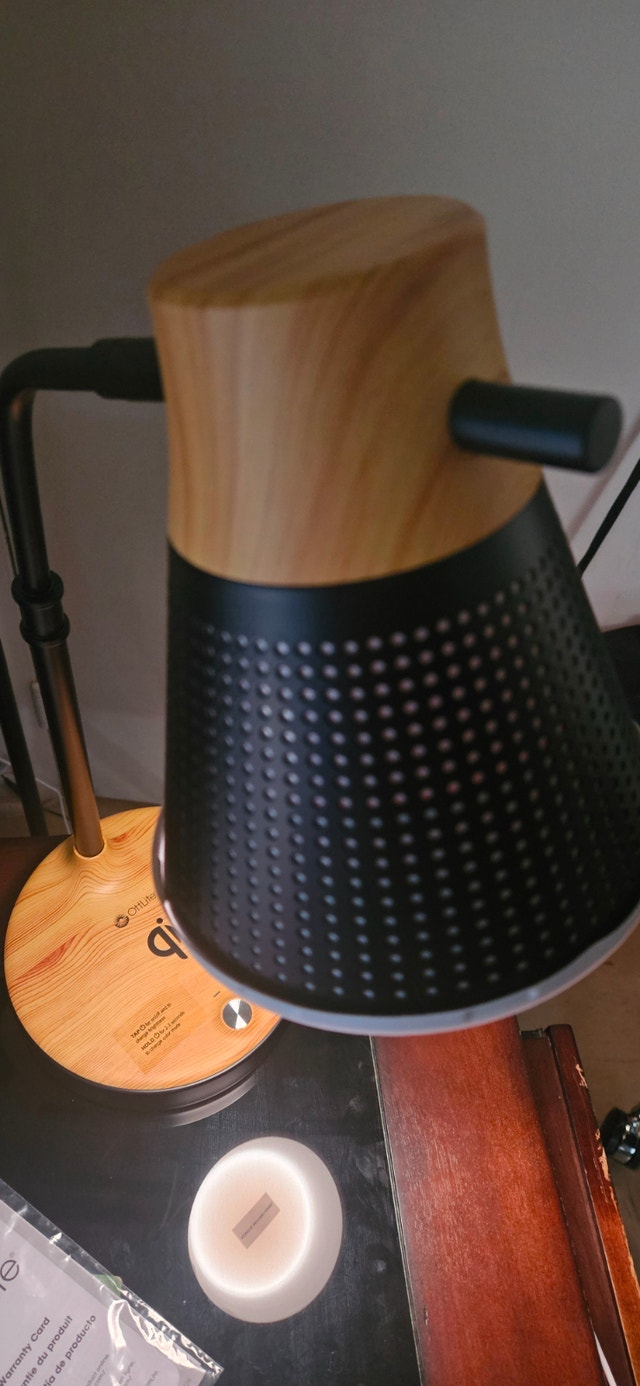 OTTLITE® Wellness Series Wireless Charging LED Lamp - Brown - photo 5