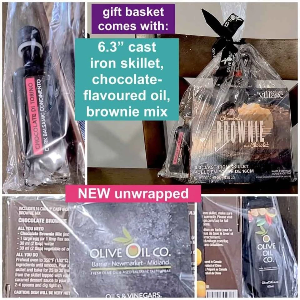 Cast Iron Pan & Brownie Mix Gift Basket from Olive Oil Co - photo 3