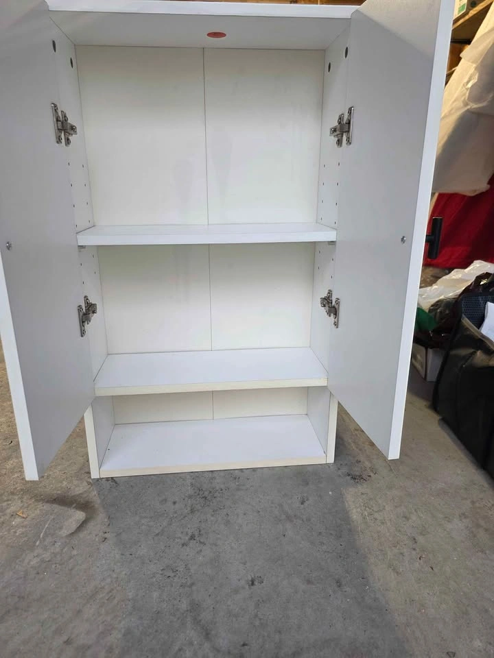 White Wall-Mounted Bathroom/Medicine Cabinet - photo 2