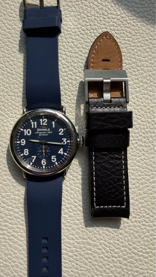 Shinola Runwell 47mm (Argonite-1069) – Extra Strap Included! - photo 3