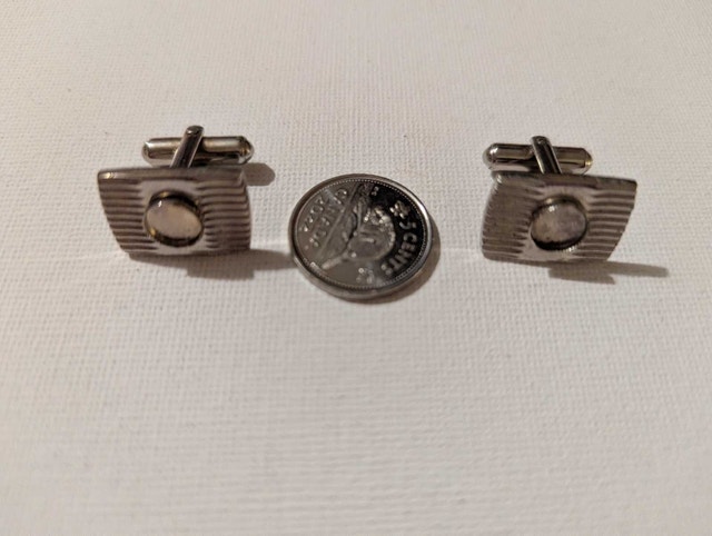 Vintage Silver Tone Louis Roth Cufflinks in Box - photo 4