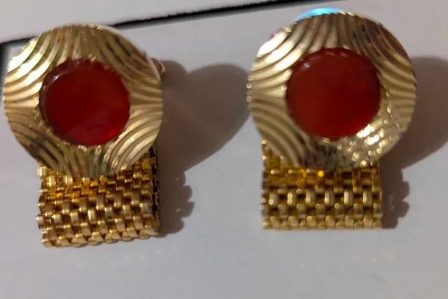 Vintage Gold Tone Cufflinks - 2 Pairs - photo 2