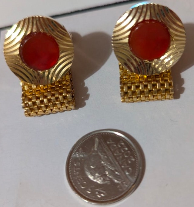 Vintage Gold Tone Cufflinks - 2 Pairs - photo 3