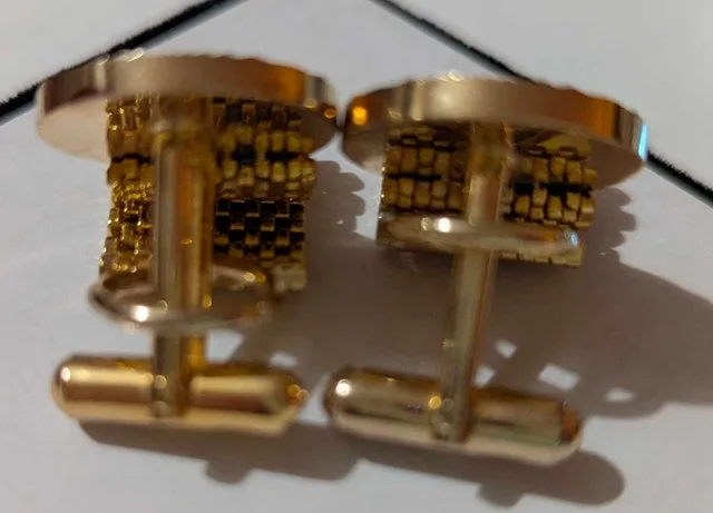 Vintage Gold Tone Cufflinks - 2 Pairs - photo 4