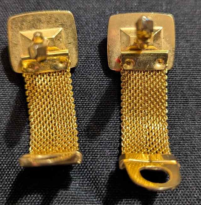 Vintage Gold Tone Cufflinks - 2 Pairs - photo 5