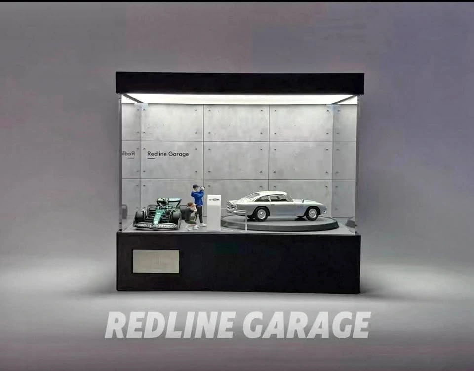 1:64 Scale LED Model Car Rotating Display Case