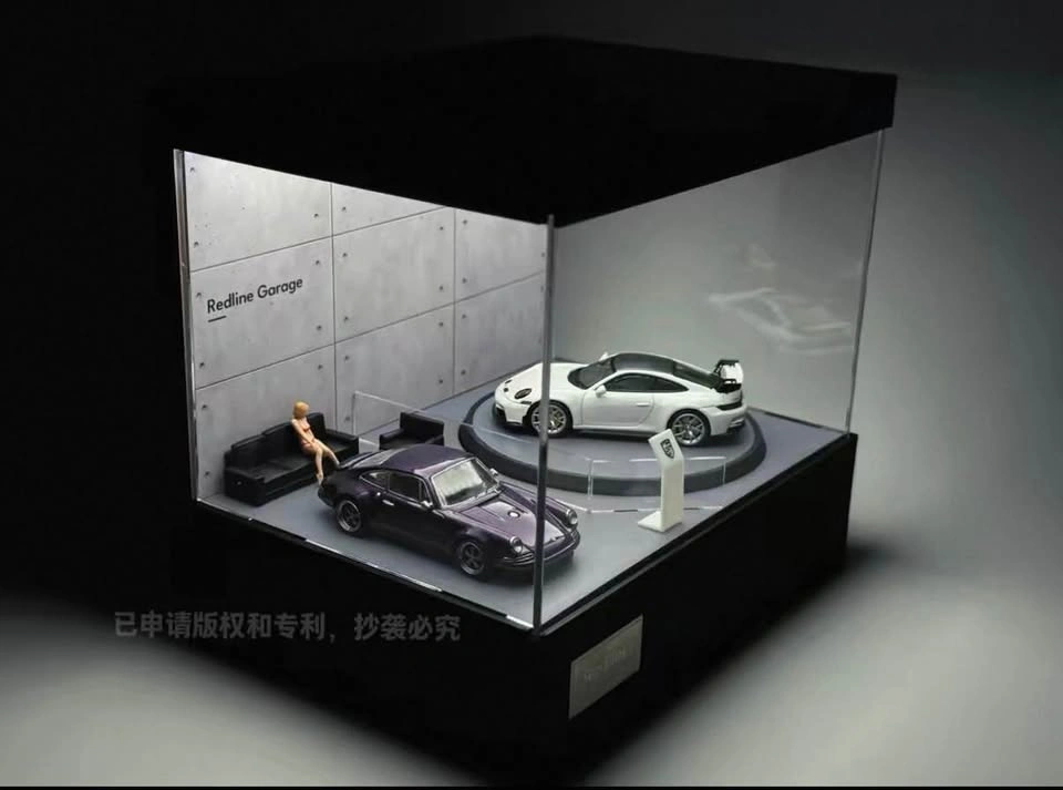 1:64 Scale LED Model Car Rotating Display Case - photo 2