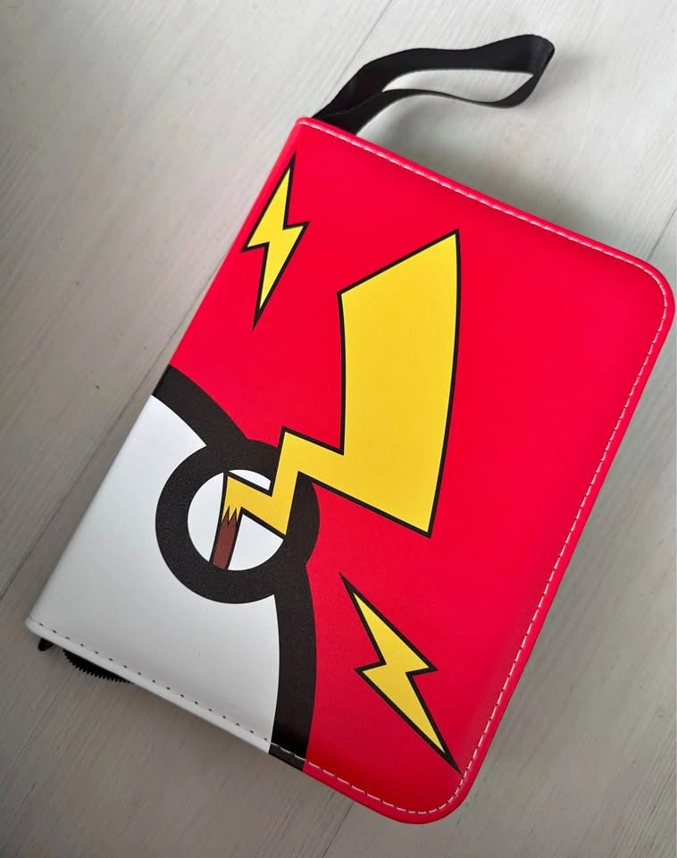 Pokémon card binder filled