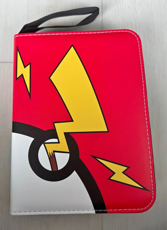 Filled Pokémon card binder