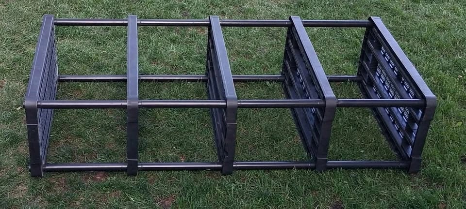 5-Tier Black Plastic Shelving Unit - photo 2
